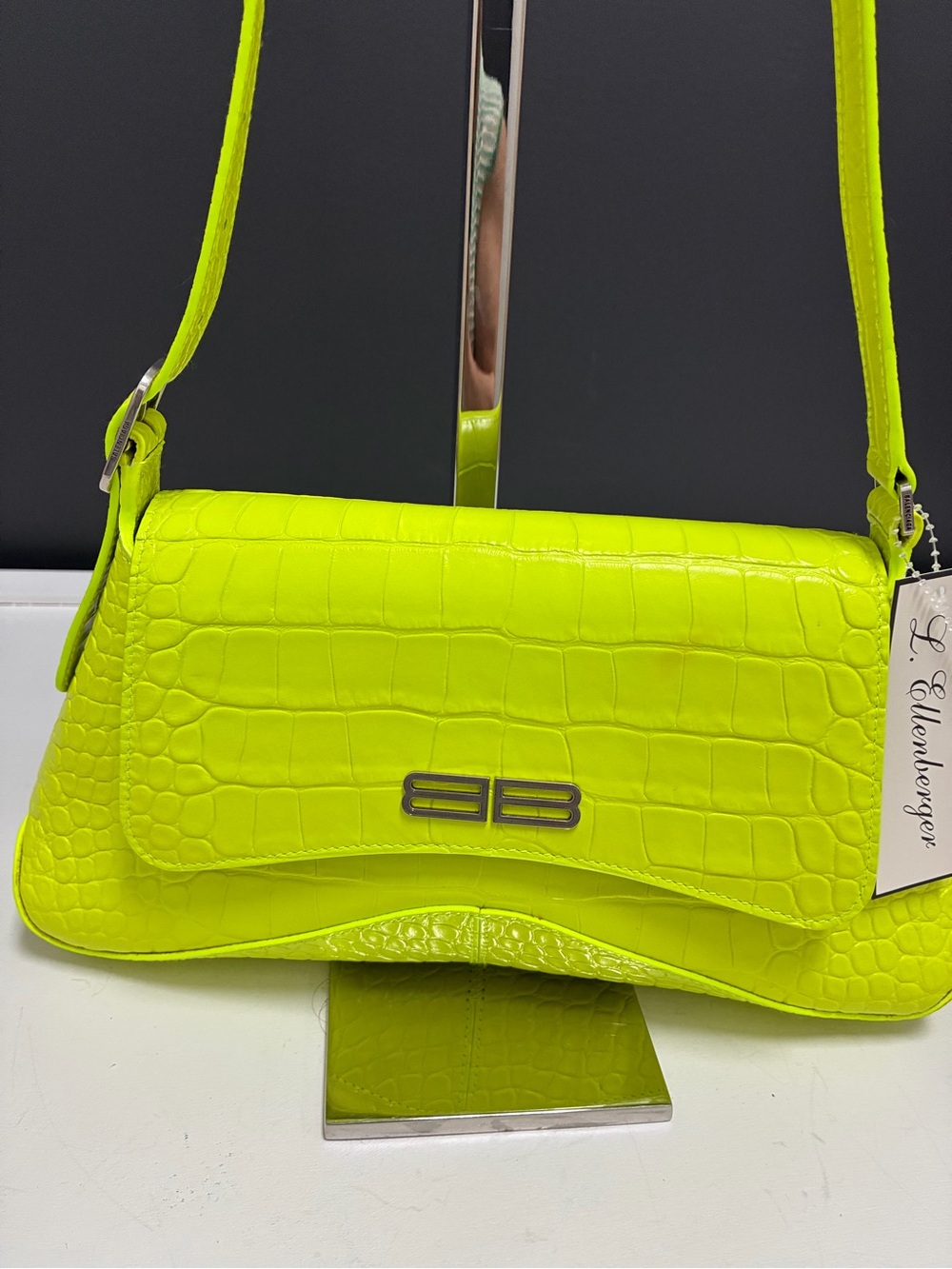 Balenciaga Medium XX Flap Bag Neon Yellow